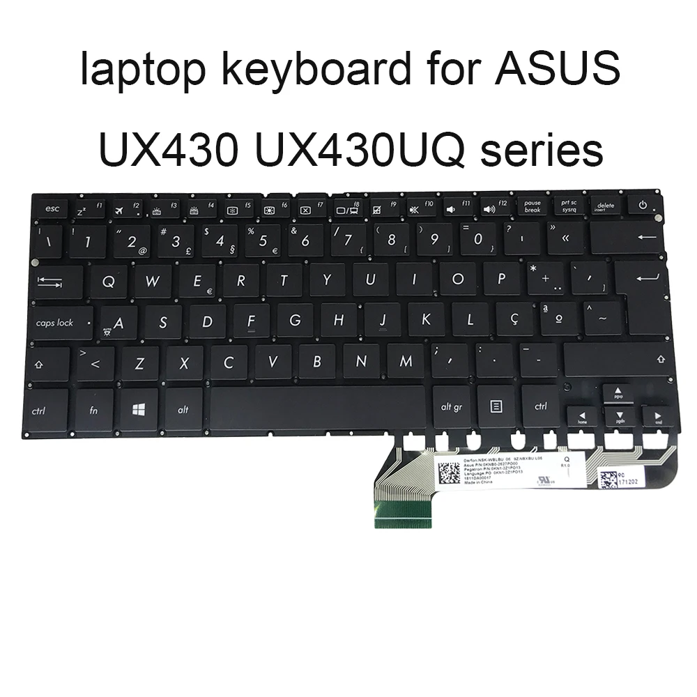 Замена клавиатуры UX430UQ клавиатура с подсветкой для ASUS zenbook UX 430 UA UN PO португальский