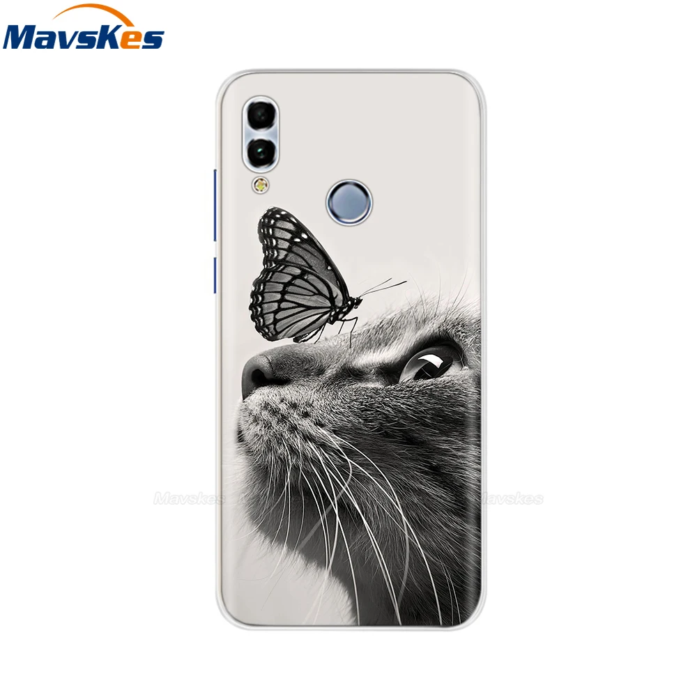 2 Huawei Honor 10 Lite чехол мягкий силиконовый милый ТПУ задняя крышка для Fundas huawei P Smart /Honor 10 удобный телефонный футляр сумки - Цвет: 2