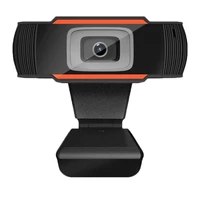 hd 1080p mini web camera webcam with microphone black and orange rotatable cameras computer peripherals for pc laptop