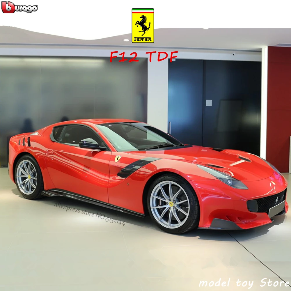 Bburago 1:24 Ferrari F12TDF коллекция производитель авторизованный имитационный сплав модель автомобиля украшения Коллекция игрушек инструменты
