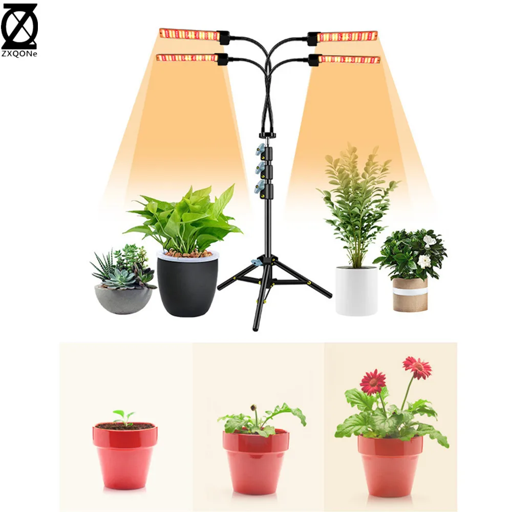 Timing Dimming Height Adjustment Tripod 3/4 Head Can Moved Phytolamps 90w 120w Phyto Lamps For Indoor Grow Boxr
