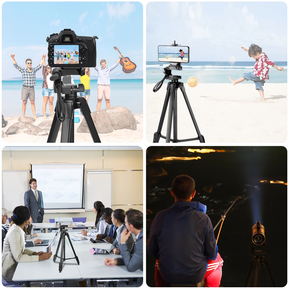 

1Pcs Photography Tripod NT-510 WT-05M Black Color Mobile Phone Clip for Outdoor Travelling