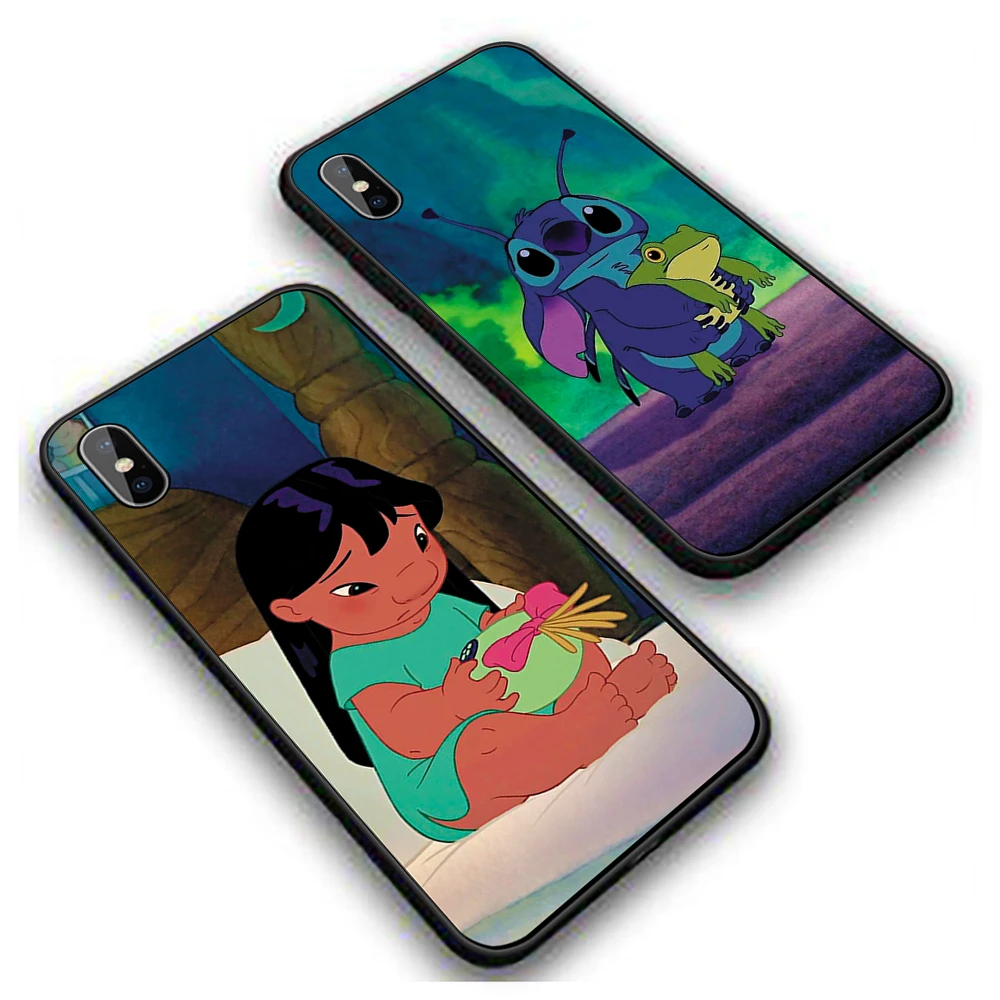 Прекрасный чехол для телефона Disneys Stitch, Силиконовые Мягкие Мультяшные из ТПУ для Iphone X XS MAX 5 5S 6 6S 7 8 Plus 11 11Pro Max