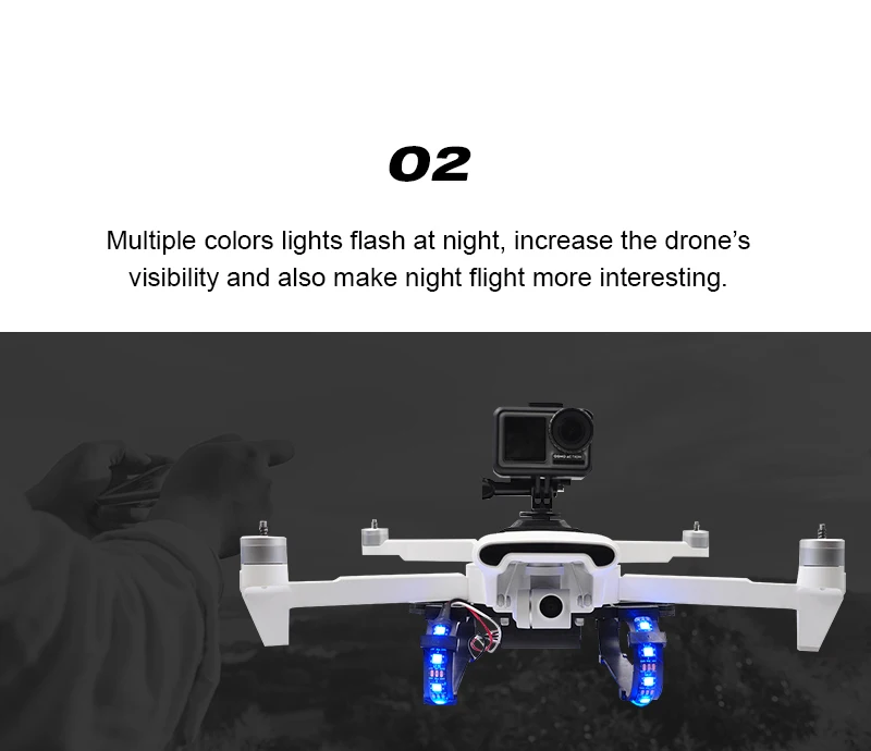 

2019 New Automation Modules 1pcs New LED Light Durable Landing Gear Protector For XIAOMI FIMI X8 SE RC Drone