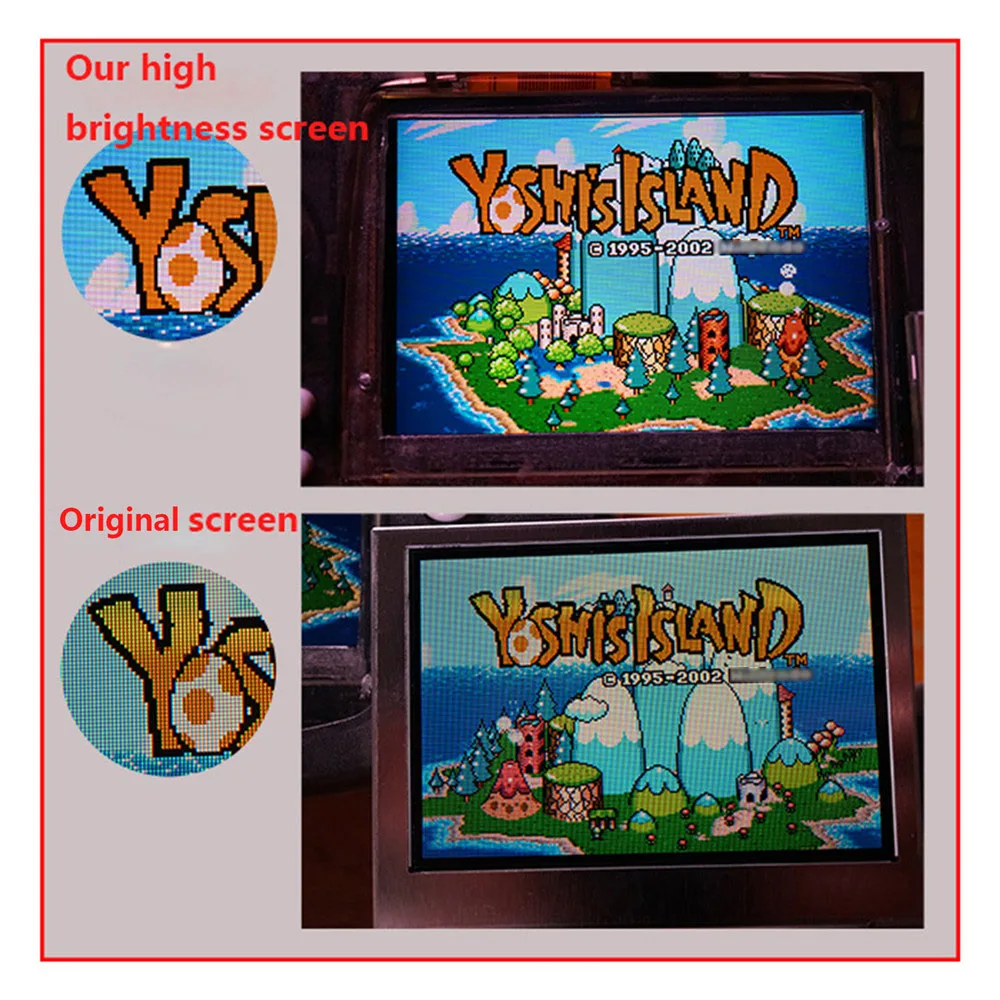 10 уровней высокой яркости подсветки ЖК-дисплей для Nintendo Игровая приставка GBA с