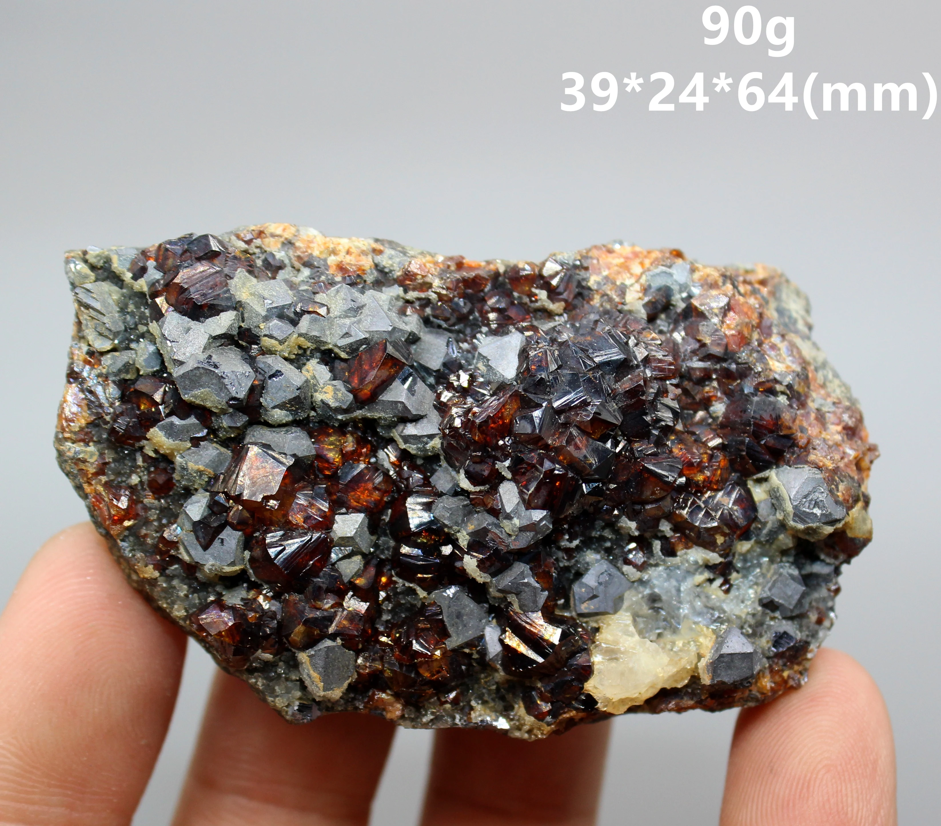 

100% natural sphalerite and galena symbiosis mineral specimens stones and crystals quartz crystals healing crystal from china