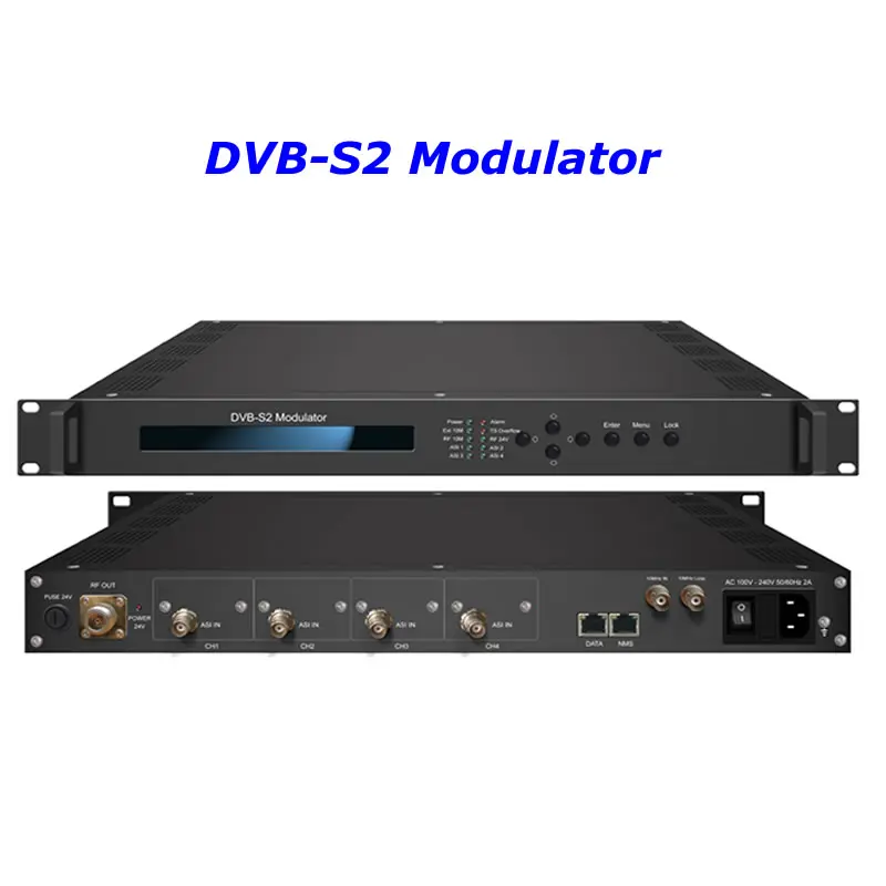 АСИ DVB-S2 модулятор (4 * Аси BISS RF выход) QPSK 8psk 16PSK 32PSA Профессиональный uplink NDS3402E |