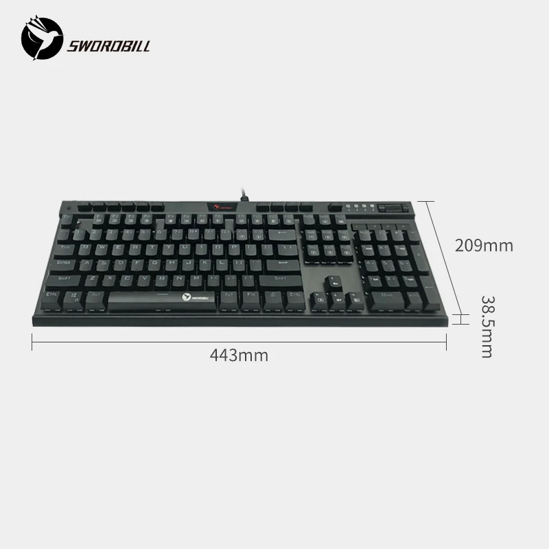 

Mechanical Keyboard 104 keys Waterproof Computer Game Keyboards Gaming Keyboards for Desktop