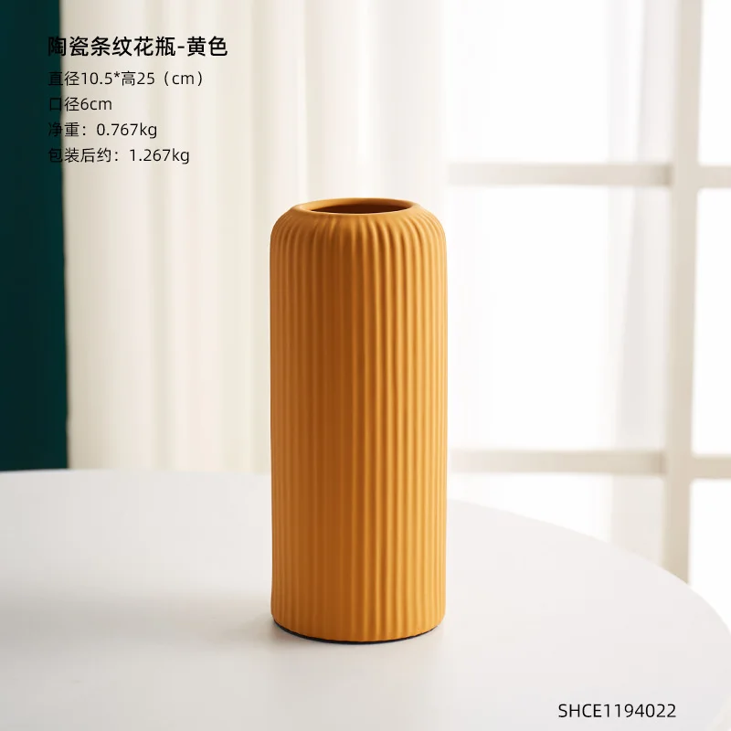 

Nordic Ceramic Vase Minimalist Living Room Table Accessories Aesthetic Glamour Vase Dekoracje Do Domu Home Decor DB60HP