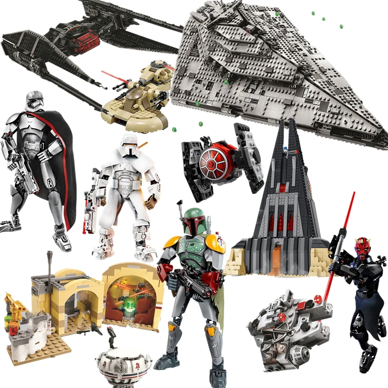 Новые Звездные космические войны Пробуждение силы Tie Fighter мандалор со