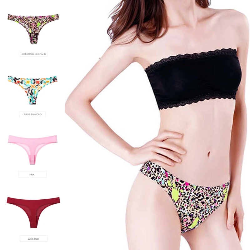 Женские трусики стринги новое Шелковистое быстросохнущее женское нижнее белье