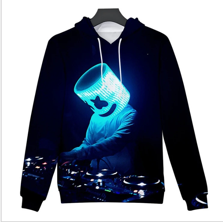 Толстовка мужская с длинным рукавом повседневный свитшот 3D принтом в стиле хип