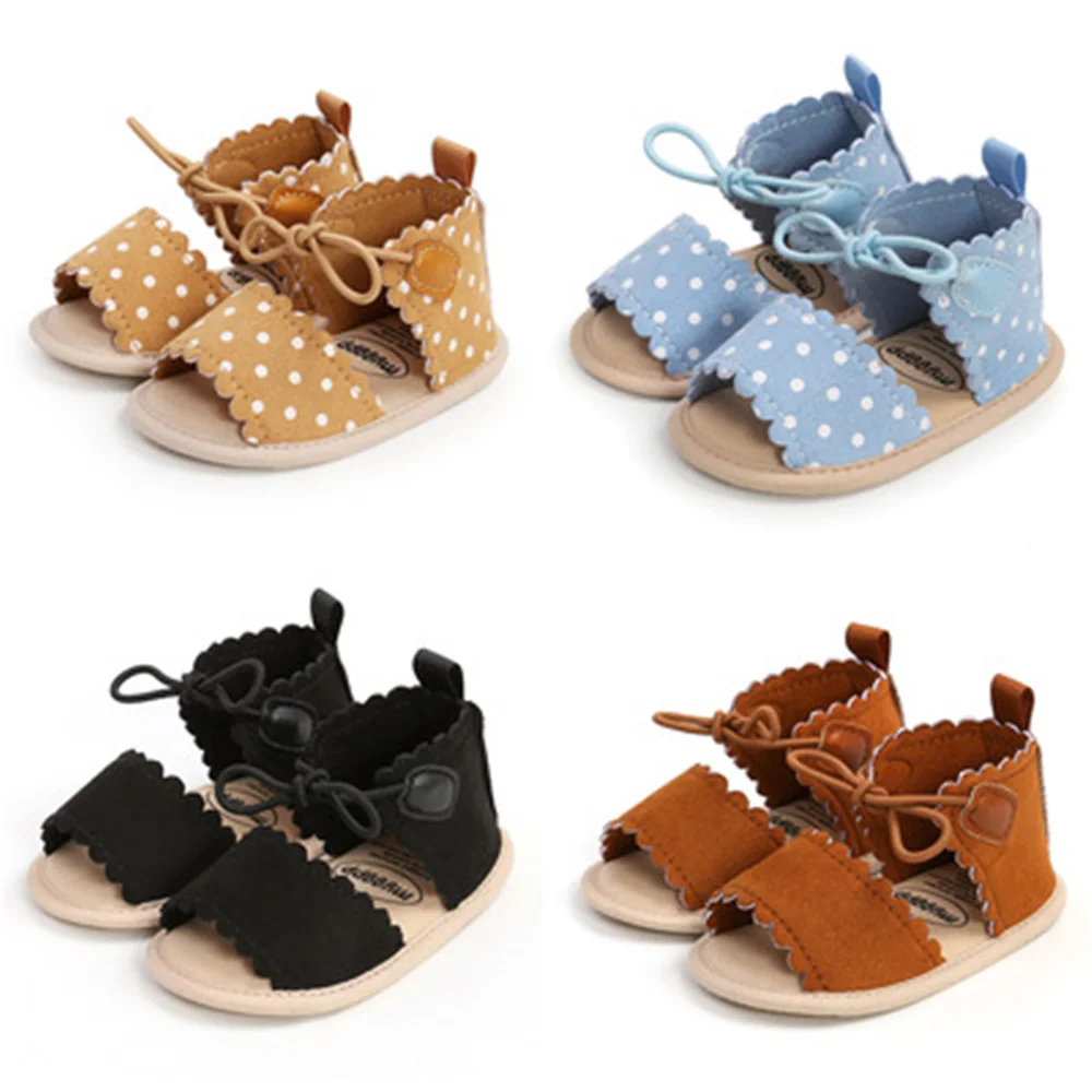 

Baby Sandals Infant Girl Shoes Toddler Newborn Summer Soft Toddler Sandals PU Non-slip Shoes 0-18M