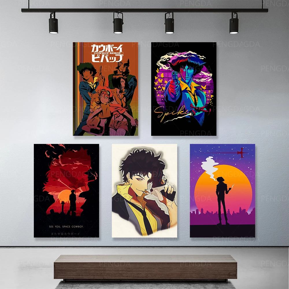 

Modular Pictures Japanese Animation Canvas Prints Painting Wall Art Poster Home Cowboy Bebop For Living Room Decoration No Frame