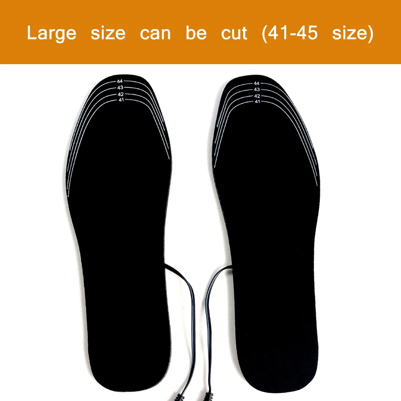 1 пара стельки с подогревом USB чехол для ног стелька электрическим мягкая