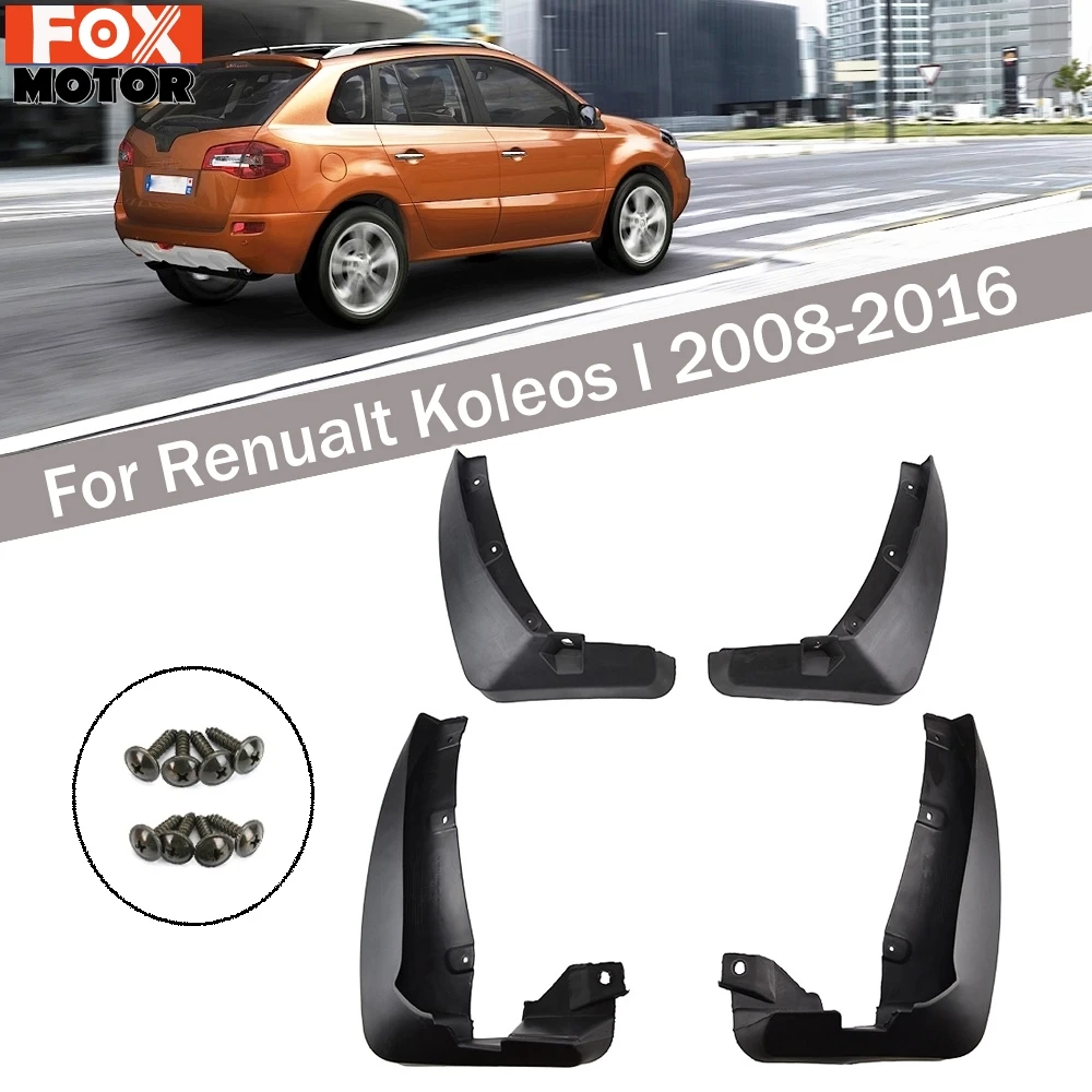 

For Renault Koleos 1 2008-2016 Set Car Mud Flaps Mudflaps Splash Guards Mud Flap Mudguards Fender Front Rear 2009 2010 2011 2012
