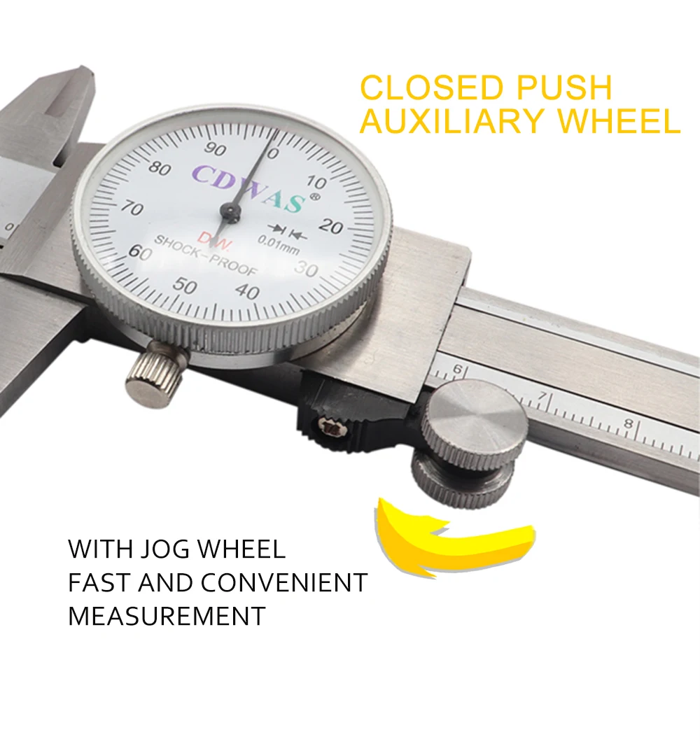

0-150 0-200 300 mm 0.01mm High Precision Industry Stainless Steel Vernier Caliper Shockproof Metric Measuring Tool