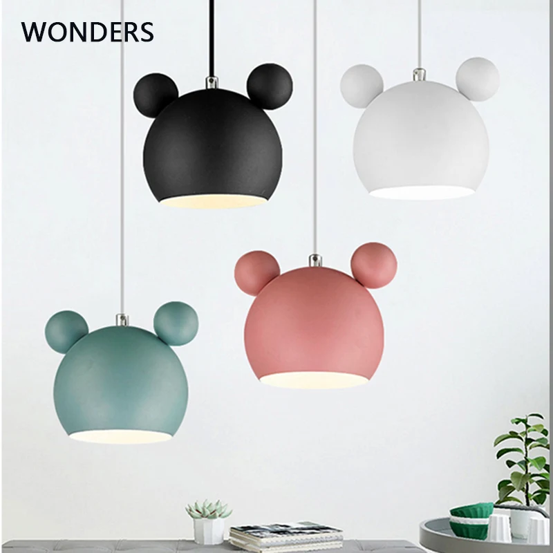 

Nordic Macaron luminaria diningroom kitchen chandelier Fashion indoor lustre decor pendant lamp Creative bedroom pendant light