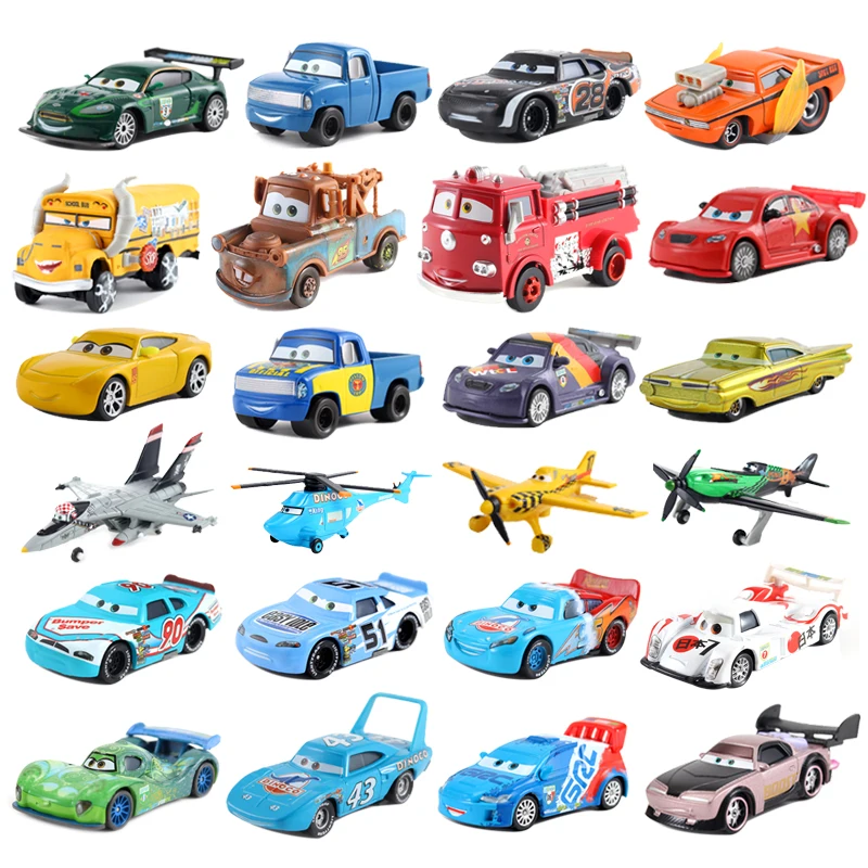Disney Pixar Cars 2 Racer King Lightning McQueen No.95 металлическая игрушка Jackson Storm Ramirez 1:55 день рождения