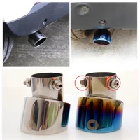 car exhaust rear pipe stainless steel tail throat modified exterior for smart fortwo forfour 453 451 car decoration accessories