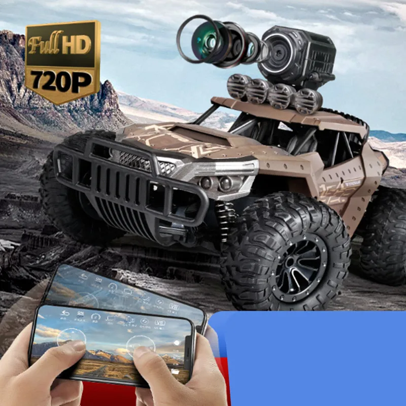 Радиоуправляемая Автомобильная камера для внедорожника 2,4G WiFi FPV 720P HD 1:18 радиоуправляемые Машинки с дистанционным управлением