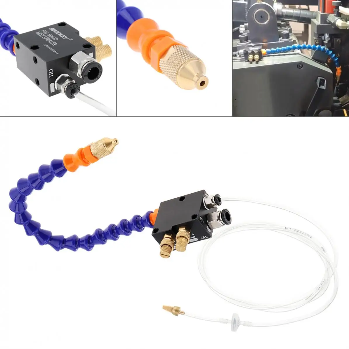 

30cm Mist Coolant Lubrication Spray System with 0.6mm Inner Diameter Micro Nozzle for Metal Cutting Engraving Cooling Machine