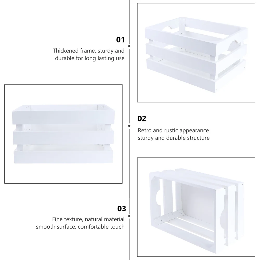 

1 Pc Convenient Storage Box Wooden Display Box Practical Storage Case (S)