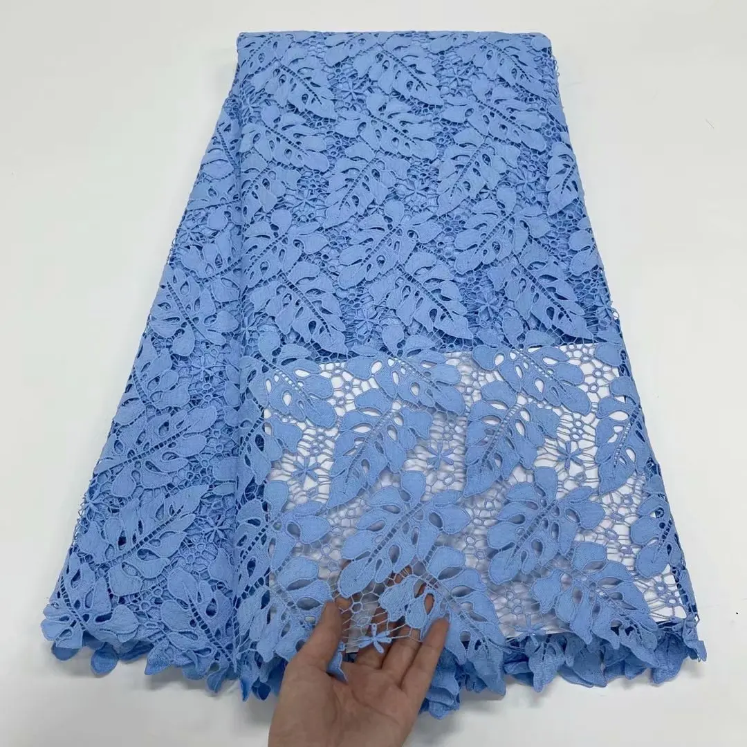 

African French Mesh Milk Silk Embroidery African Cord Tulle Laces Guipure Pink Lace Fabric For Nigerian Wedding Dresses 5 Yards