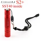 Красный фонарик Convoy S2 Plus со светодиодной мини-вспышкой SST40 Linterna 18650, лакарка, кемпинг, рыбалка, рабочий светильник, лампа для палатки