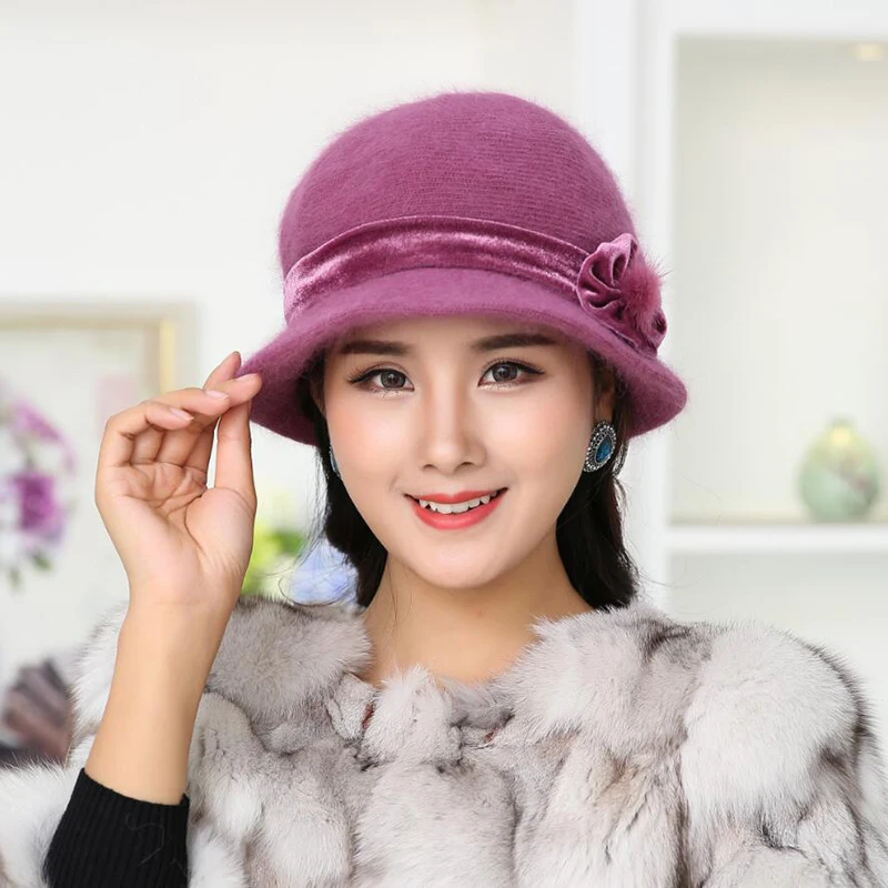 Стильная Горячая Распродажа зимняя женская вязаная Цветочная очень мягкий