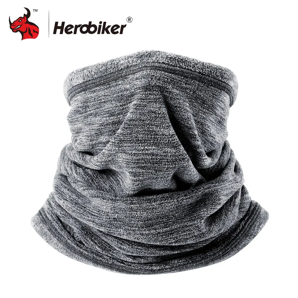 HAA-C-001 Gray HEROBIKER Балаклава мотоциклетная маска для лица мотоциклетный шлем бандана-капюшон Лыжная маска для лица ветрозащитная Пылезащитная маска для лица - Цвет: HAA-C-001 Gray