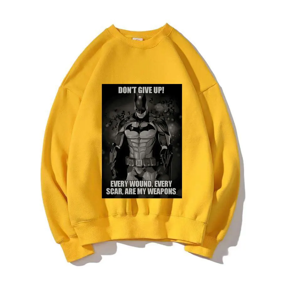 Зимние мужские и женские флисовые толстовки толстовка пуловер Бэтмен модная