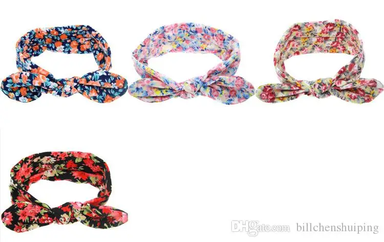 

Bohemian Headband Cotton Girl Baby Bowknot Flower Turban Twist Head Wrap Twisted Knot Soft Hair Band Kids Headbands Bandanas