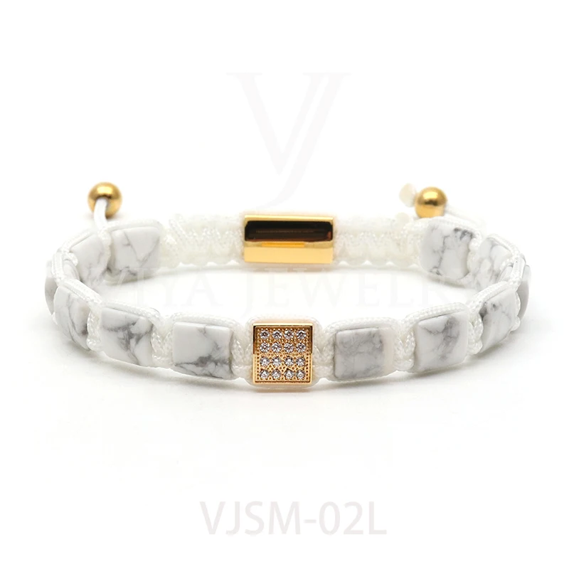 Handmade 8mm Square Lapis Beads Macrame Bracelet Braided Adjustable BeadsChrismas/Birthday Gift For Men Jewelry +LOGO | Украшения и