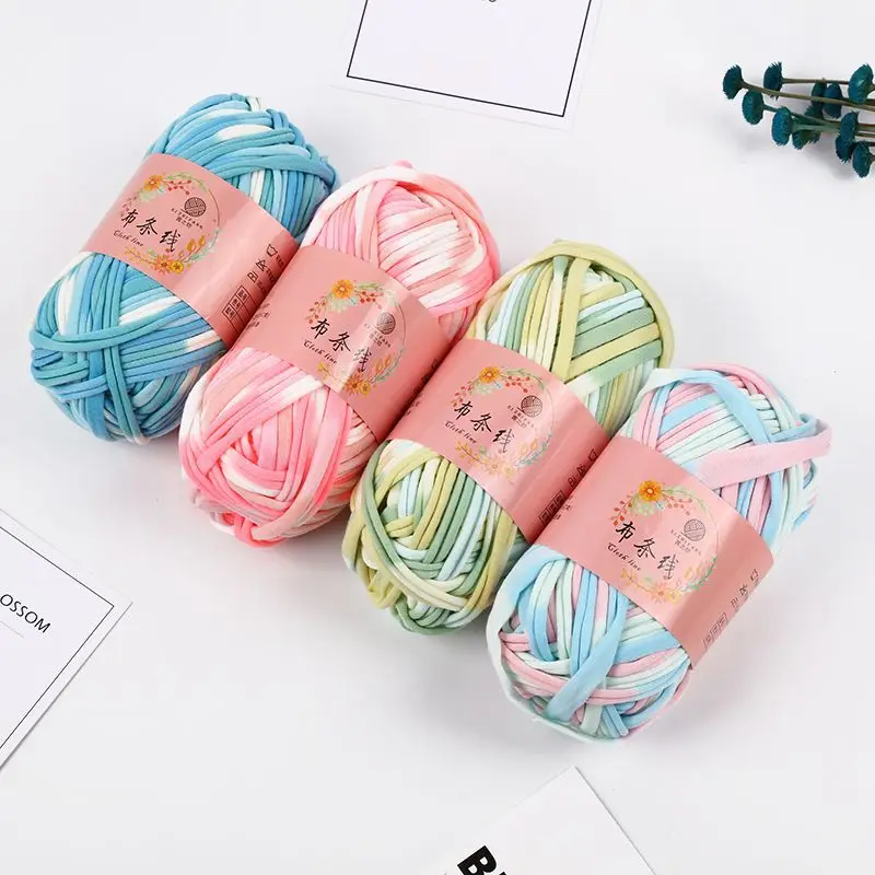 100 г/шт. мягкая гладкая хлопчатобумажная пряжа красочная Лана вязание крючком