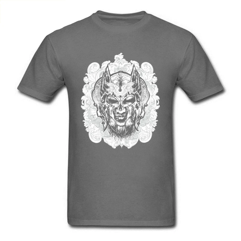 

Plus Size Tee Men T-shirts Son Of Odin T Shirt Demon Face Tshirt Printed Hipster Crazy Streetwear Cotton Clothes Free Shipping