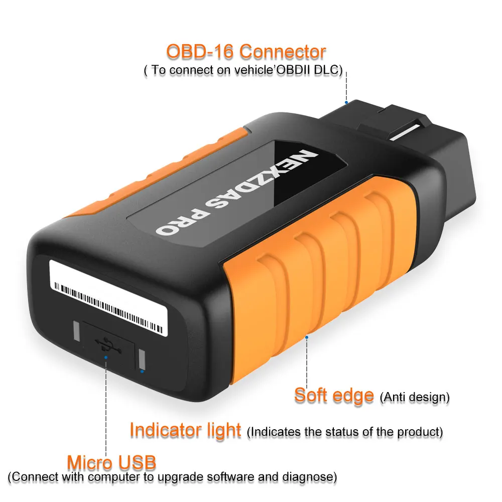 Humzor NexzDAS Pro полная система Bluetooth автоматический диагностический инструмент OBD2 сканер автомобильный код считыватель со специальными функциями