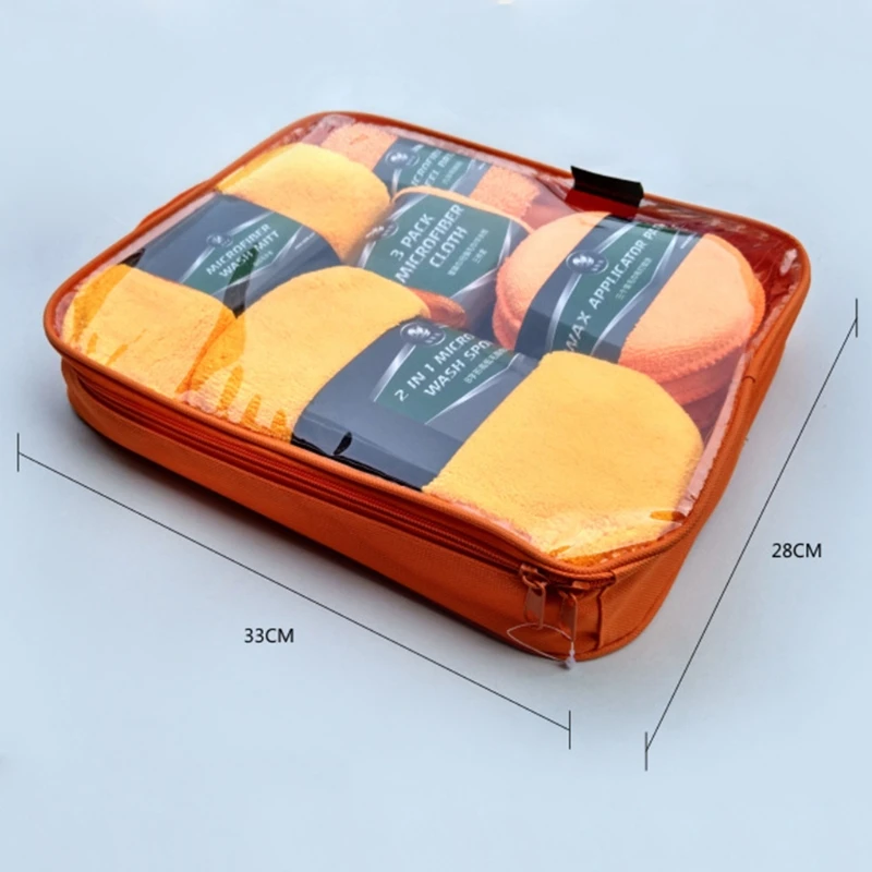 

9Pcs Car Cleaning and Detailing Kit Car Cleaning Wash Tools, Wash Mitt and Pads L9CE