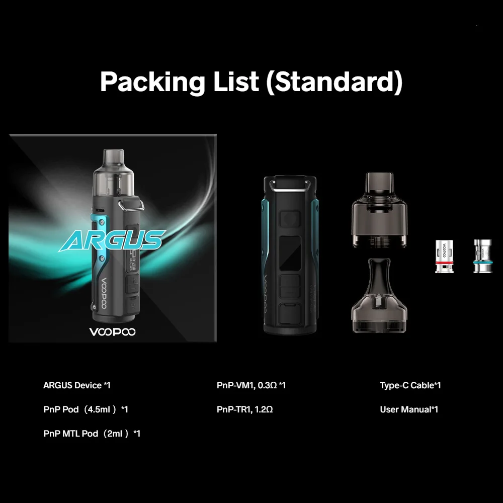 

For Original VOOPOO Argus 40W fit + PnP VM1Coils 0.3ohm Resistance RDL Mesh Coils Suit Pod Mod Electronic Cigarette combination