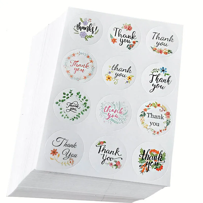

120/240pcs THANK YOU Stikcers 2cm Sealing Stickers Envelope Cards Gift Labels for kids Birthday Party Students DIY Decorations