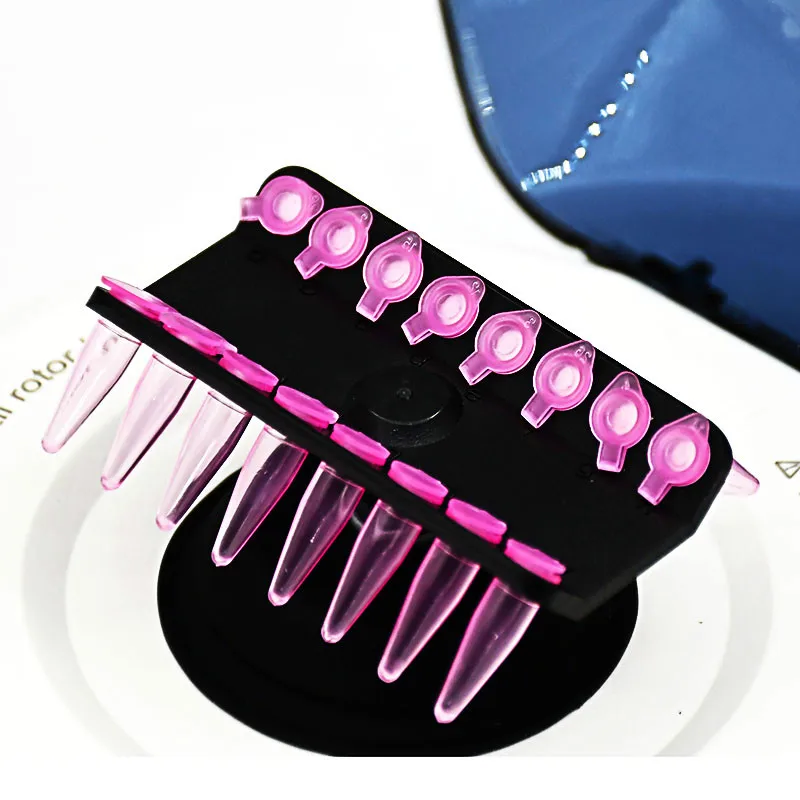 Розовая центрифужная трубка ПЦР 0 2 мл лабораторная с крышкой 200 ul нижний