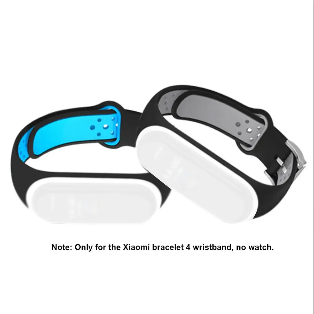 Для Xiaomi Mi Band 4 спортивная мягкая силиконовая лента Два цвета браслет ремешок на