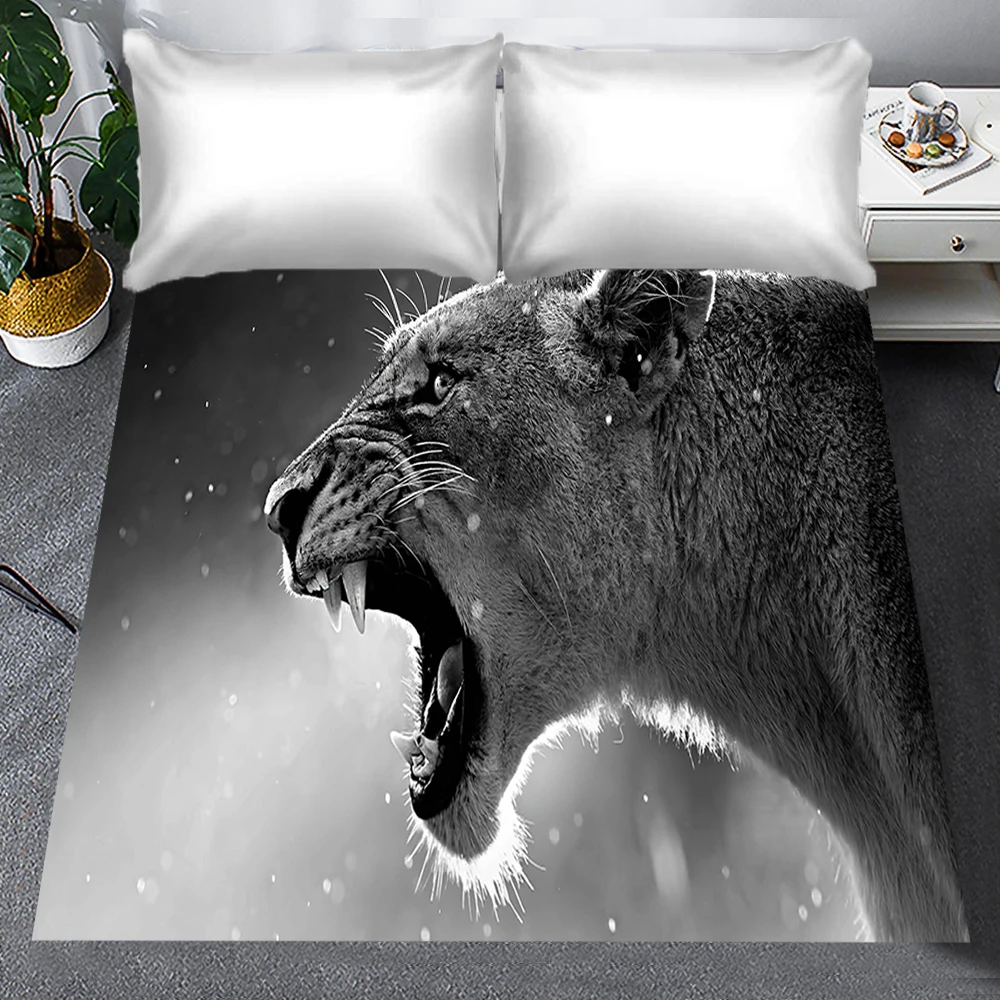 Постельное белье с 3D рисунком животных лекард гепард простыня тигром матрас для