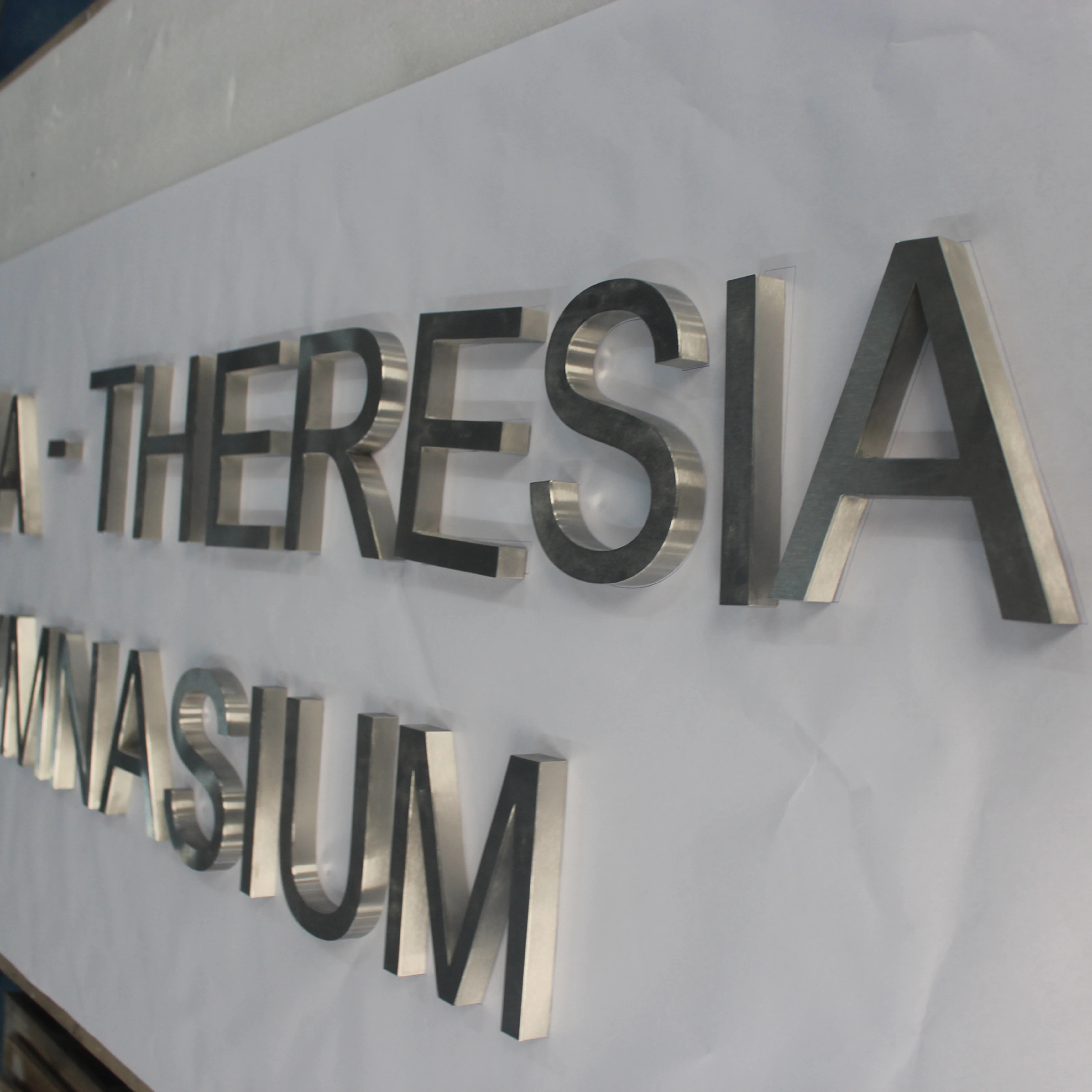 Mirror Finished Metal Fabricated Channel Letter Polished Brushed Stainless Steel signage for Logo | Дом и сад