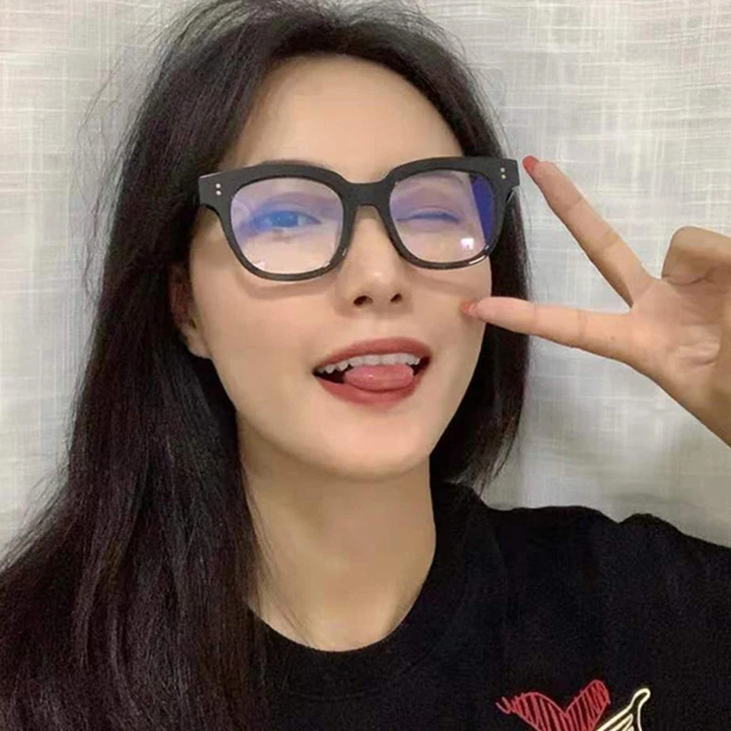 Женские ацетатные прозрачные стекла es ретро заклепки мужские для глаз