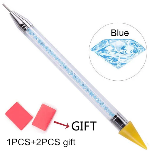 Blue-1PCS Белый карандаш бумажный деревянный карандаш палочки горячей фиксации Стразы не горячей фиксации Стразы Diy инструменты B1972 - Цвет: Blue-1PCS