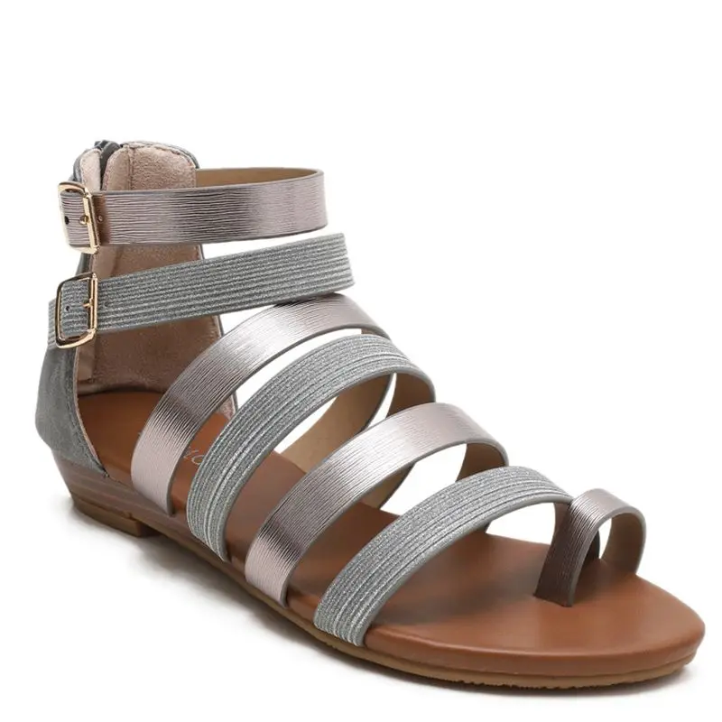 

Flip-toe High Top Sandal 2021 Summer Fairy Style Sexy Thick Heel Crossstrap Roman Shoe Middle Heel for Women