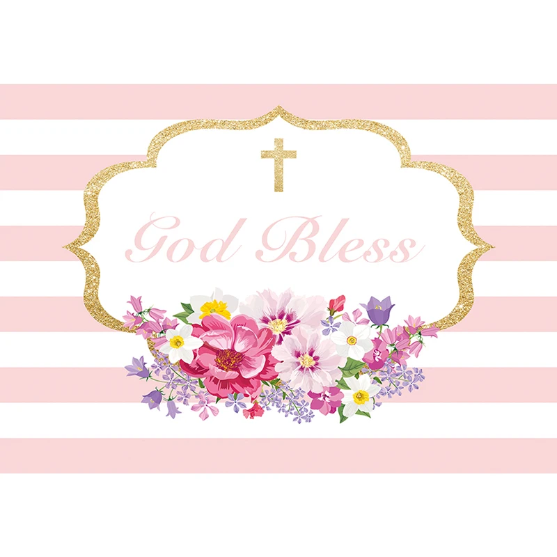 Фон для фотосъемки на Причастие Allenjoy с изображением богов благословления