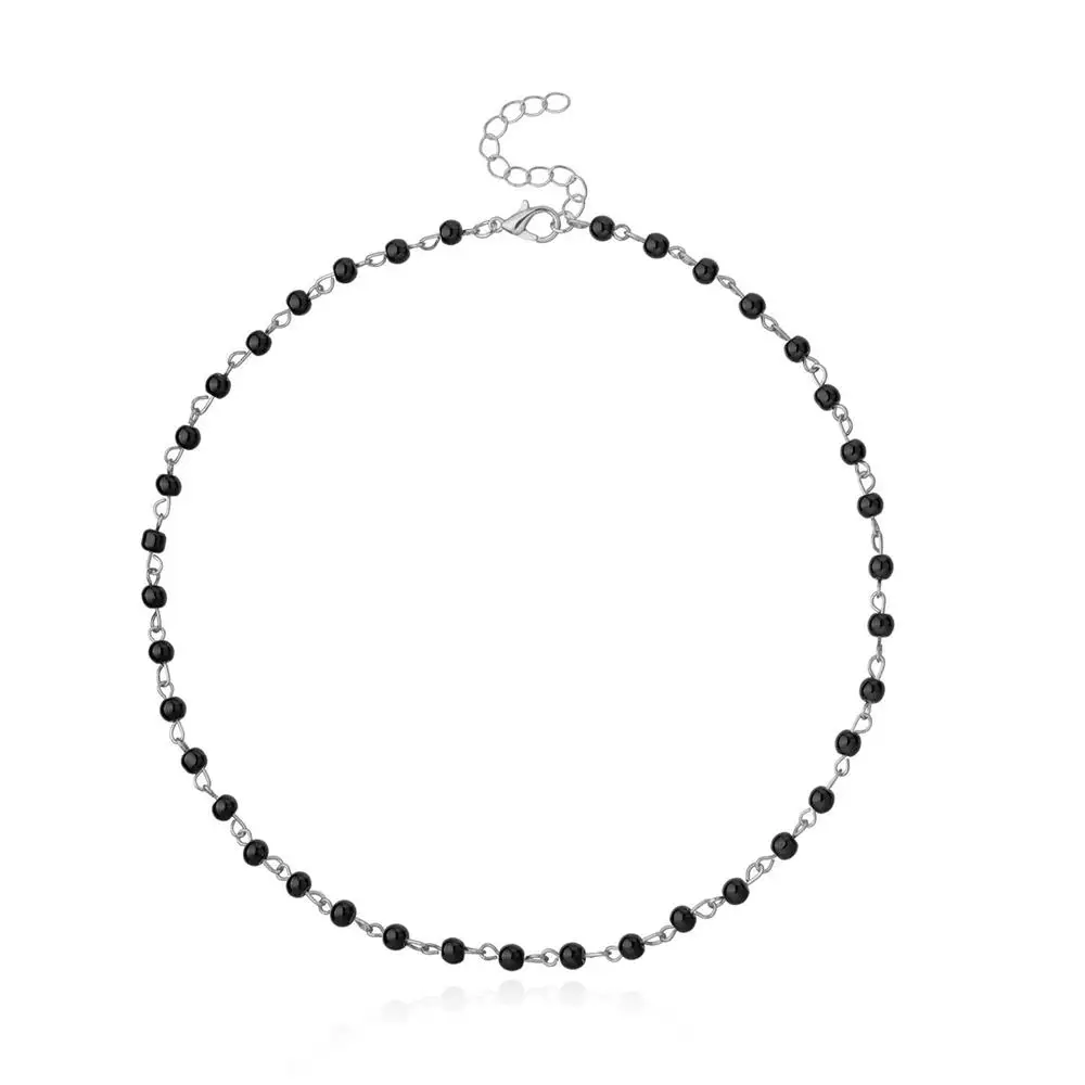 

Creative Black Crystal Clavicle Chain Women's Simple Luxury Fashion Engagement Wedding Party Jewelry Gift
