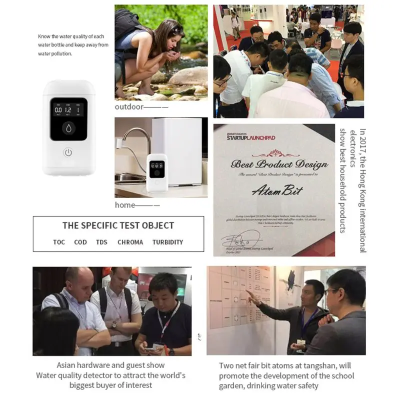 

3 In 1 Digital LCD High Accuracy TOC COD TDS Water Quality Purity Tester Meter Household TravelDropshipping